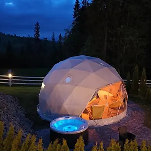  Luxussátor Mountain Glamp & Jacuzzi Lengyelország